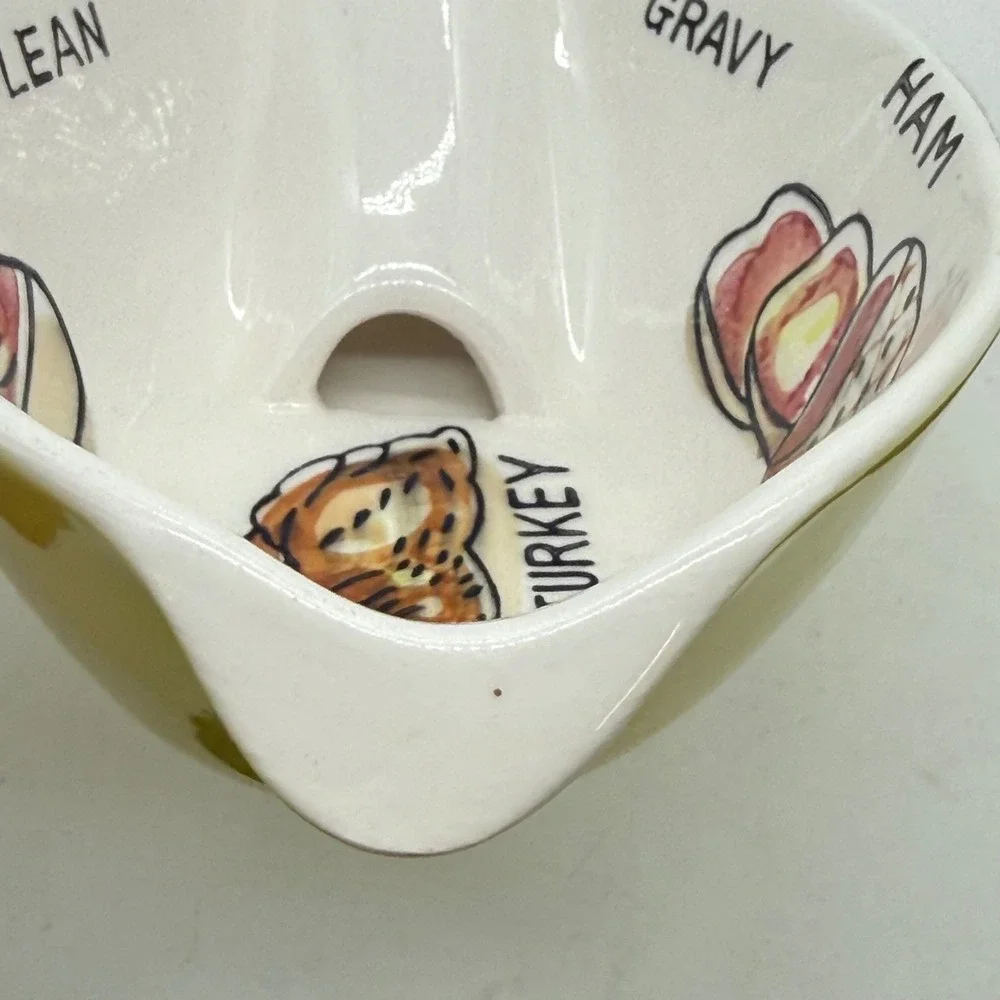 Vintage‎ Fat and Lean Gravy Separator Ceramic Made in Japan  Novelty yellow